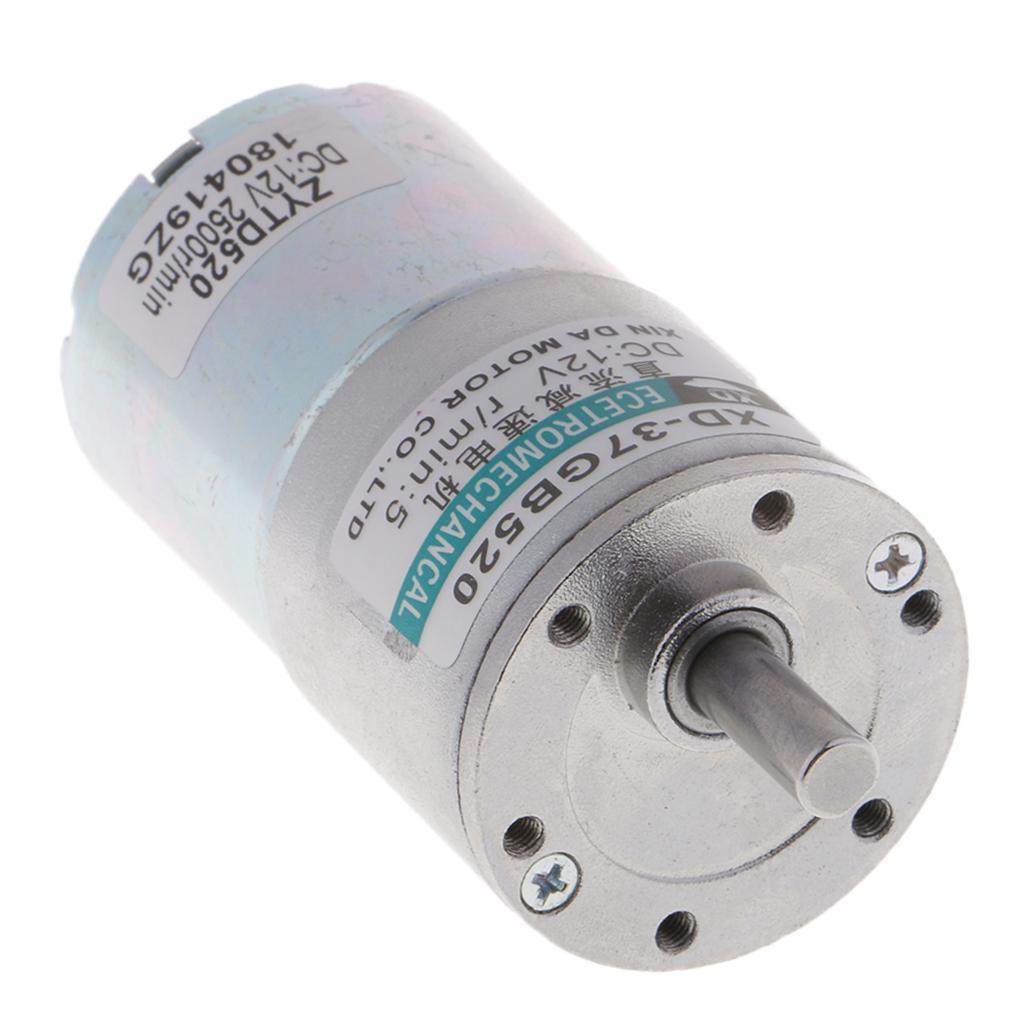 XD-37GB520 DC12V 10W 5RPM Micro Gear Motor High Adjustable Speed
