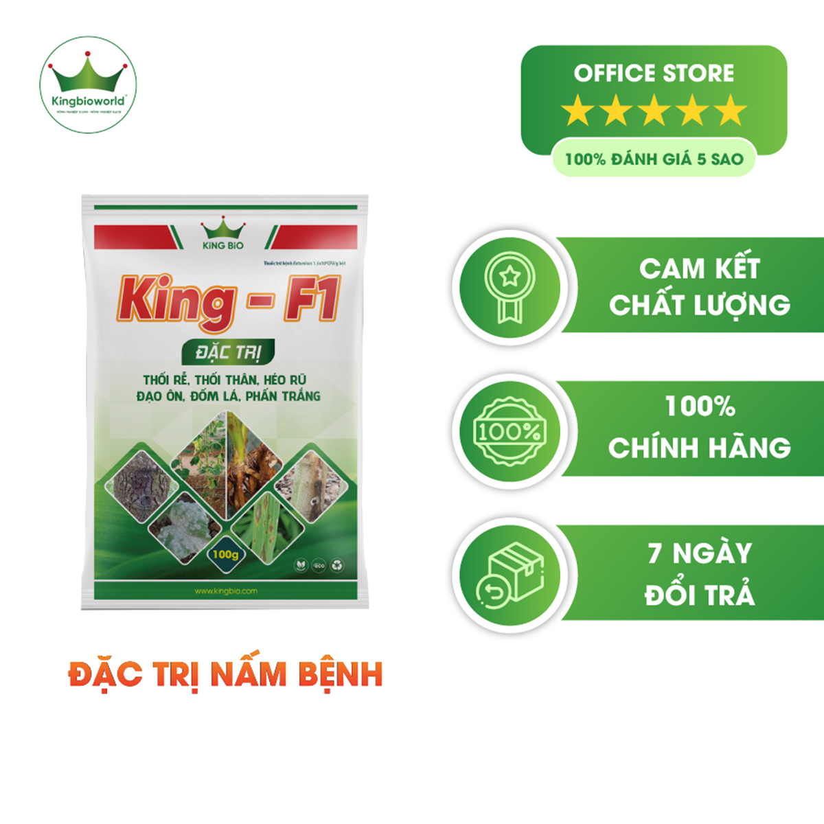 Combo đặc trị vàng lá thối rễ tuyết trùng dứt điểm King F1, King ST1, King 68