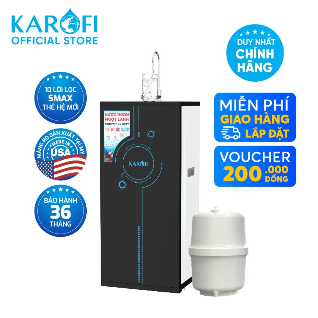 [TẶNG BỘ LÕI] Máy lọc nước KAROFI ERO100V - Công nghệ lõi Smax Pro V, Màng RO Mỹ, Cụm lõi HP 6.0 hiệu suất cao - Hàng Chính Hãng