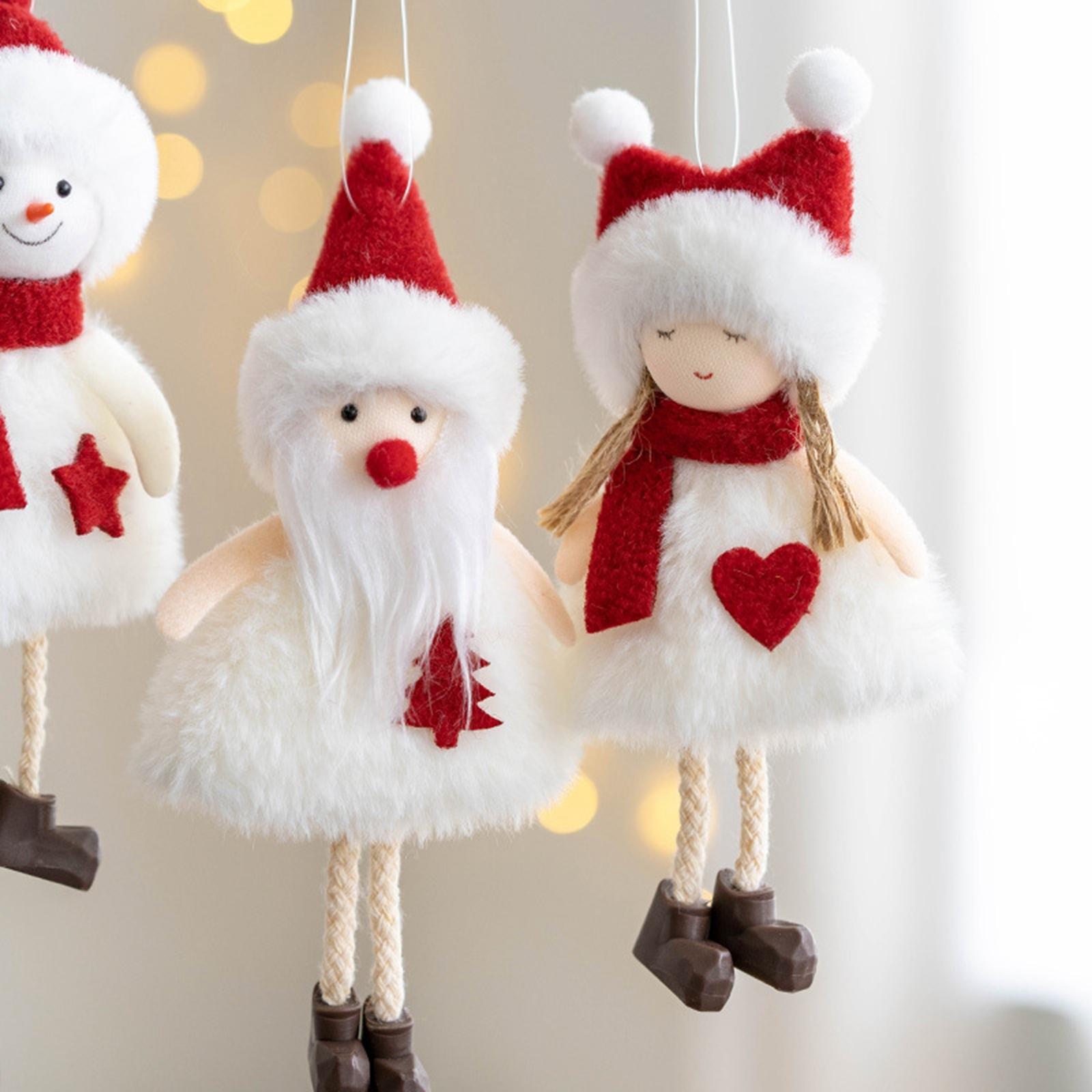 Christmas Tree Hanging Doll Plush Doll Ornaments Decorations Pendant for Party Decor