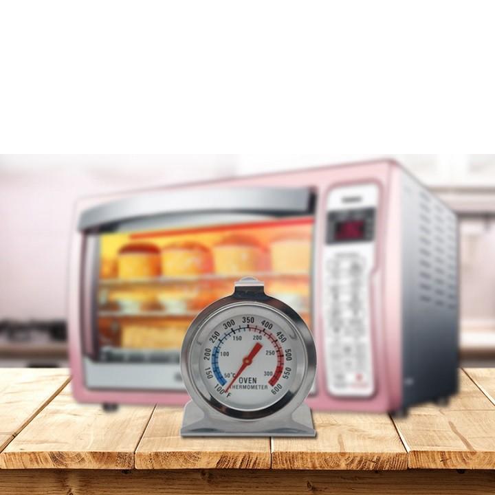 Nhiệt kế lò nướng - Oven Thermometer + tạp dề chống thấm nước