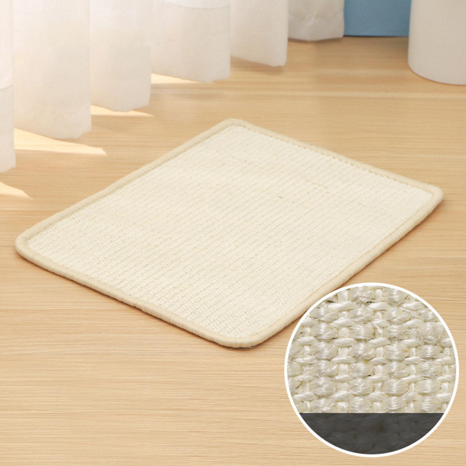 Cat Scratch Mat, Cat Floor Scratching Pad, Wear Resistant Horizontal Sisal Cat Scratching Pad for Bed Carpet Couch Sofa