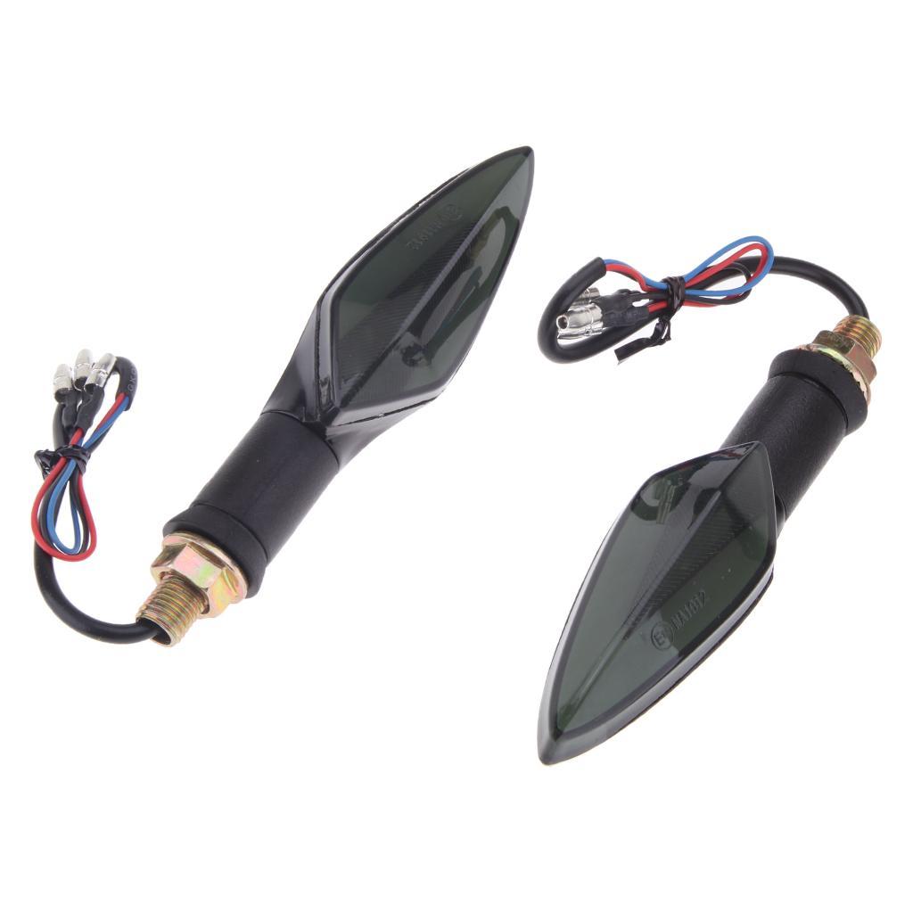 2X 2x Universal Motorcycle Amber LED  Indicator Blinker Light Lamp