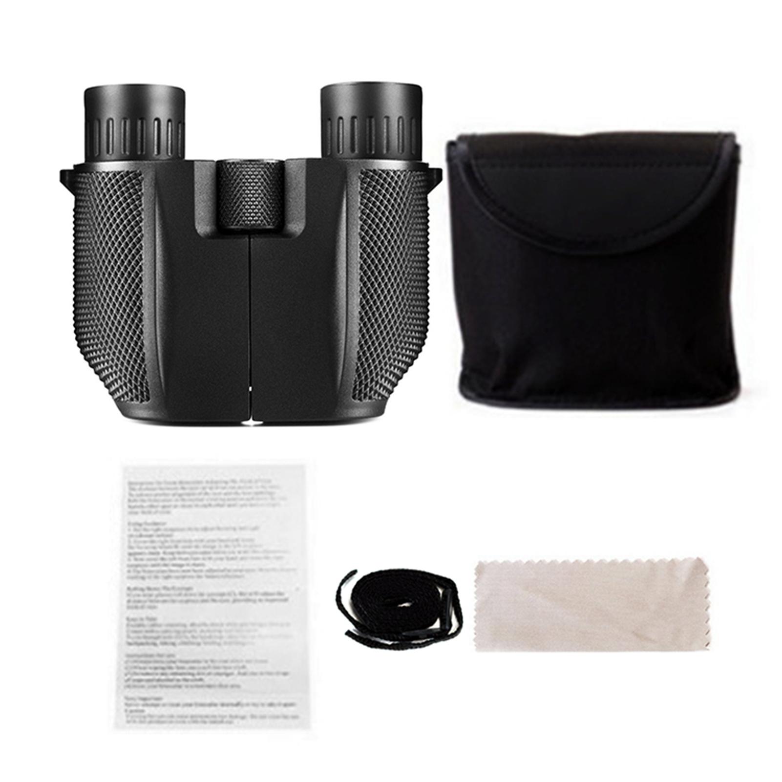 10X25 Mini Binoculars for Adults and Kids with Weak Light Night View BAK4 Prism Waterproof Binoculars for Bird Watching Travel Concerts Hiking