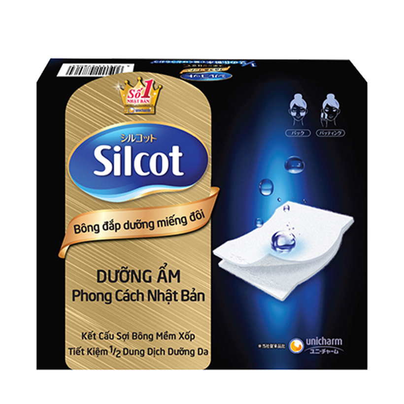 Bộ 5 Bông đắp dưỡng Silcot miếng đôi hộp 40 miếng