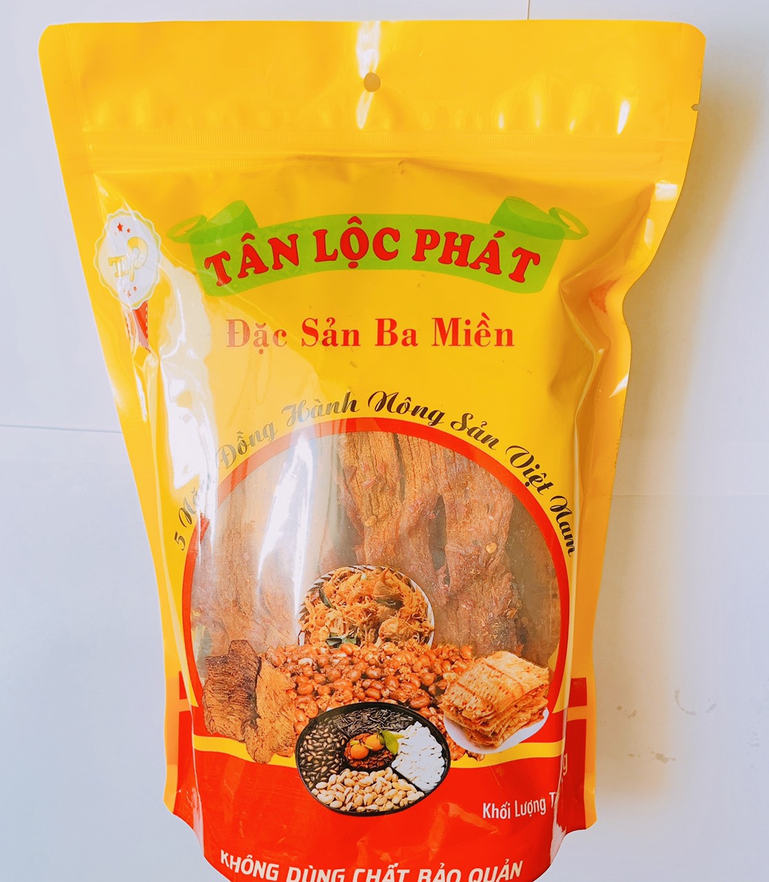 THỊT BÒ KHÔ MIẾNG MỀM CAY NHẸ TÂN LỘC PHÁT HŨ 500G SIZE NHỎ