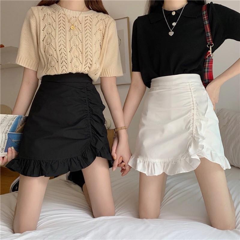 Chân váy  chử A nhún bèo yurashop88