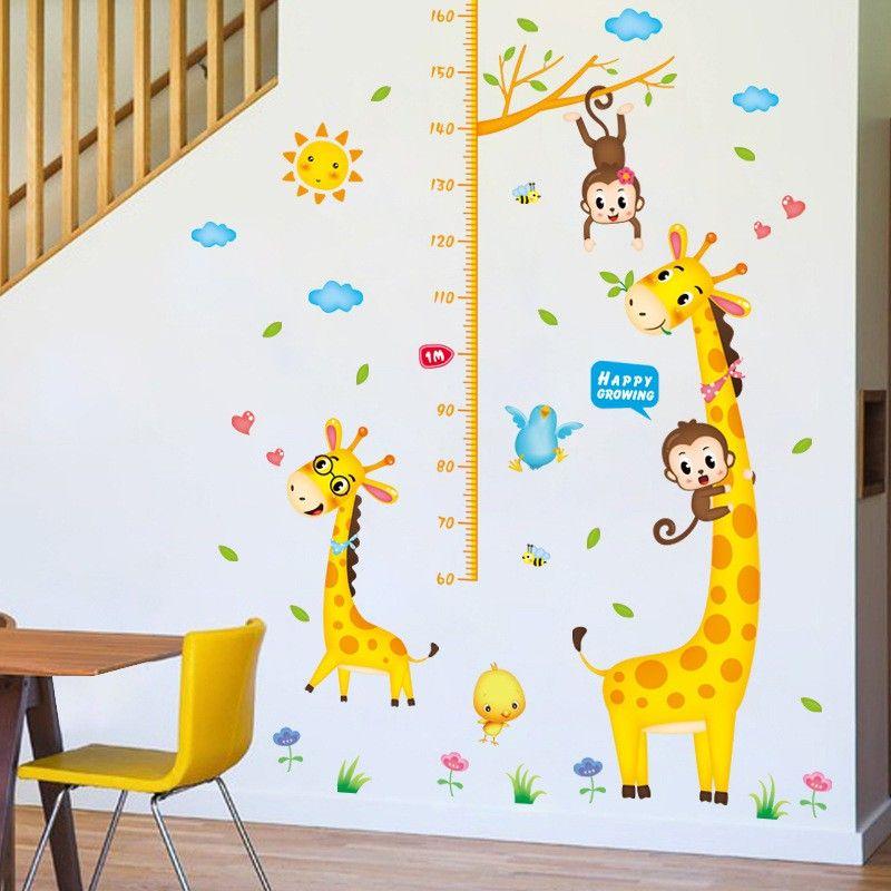 Decal dán tường đo chiều cao cho bé