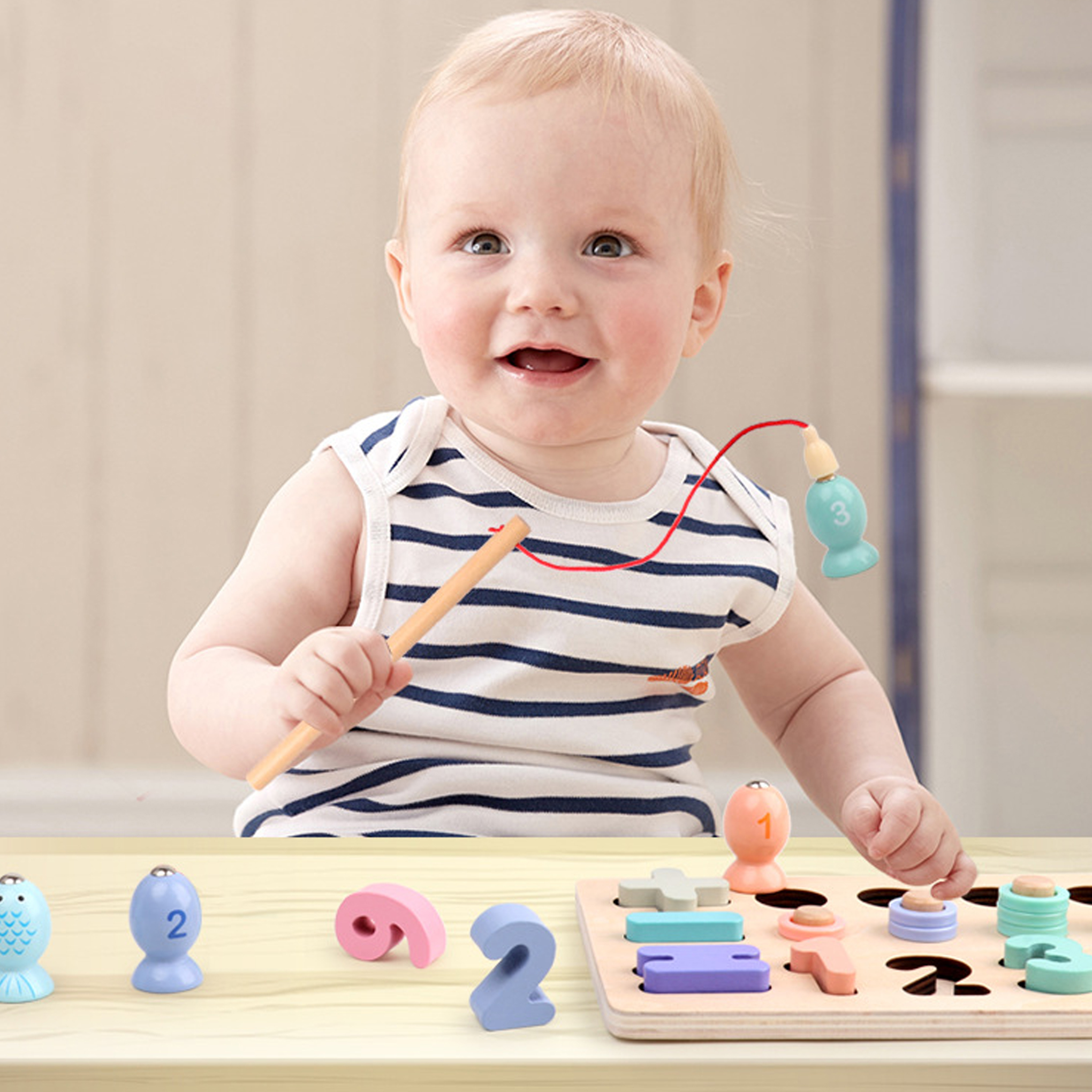 Đồ chơi trí tuệ cho bé, Bảng lắp ghép số hình trí tuệ cho trẻ