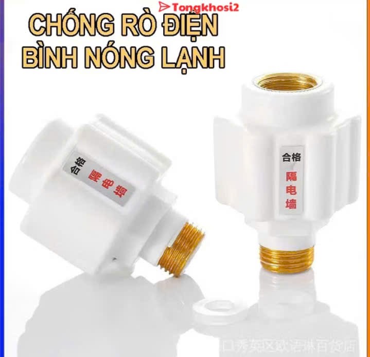 2 Van chống giật lắp máy nước nóng bảo vệ chống rò rỉ điện