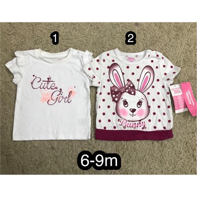 Áo GeeJay cộc tay và 2 dây bé gái