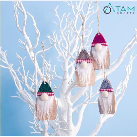 Combo 2 Phụ kiện treo Noel Ông già cánh buồm râu trắng X-PKTCT-35