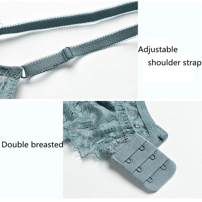 Áo Ngực Sexy Người Phụ Nữ Phối Ren Quần Lót Áo Ngực Áo Lót Nội Y D E Cup Mỏng Thoải Mái Và Creathable