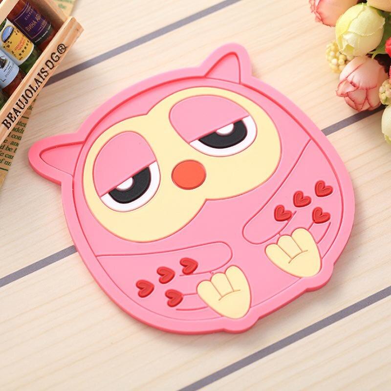 Cartoon Heat-resistant Tableware Pot Mat Coaster Silicone Mat Coaster Non-slip Pot Holder Table Placemat Kitchen Accessories