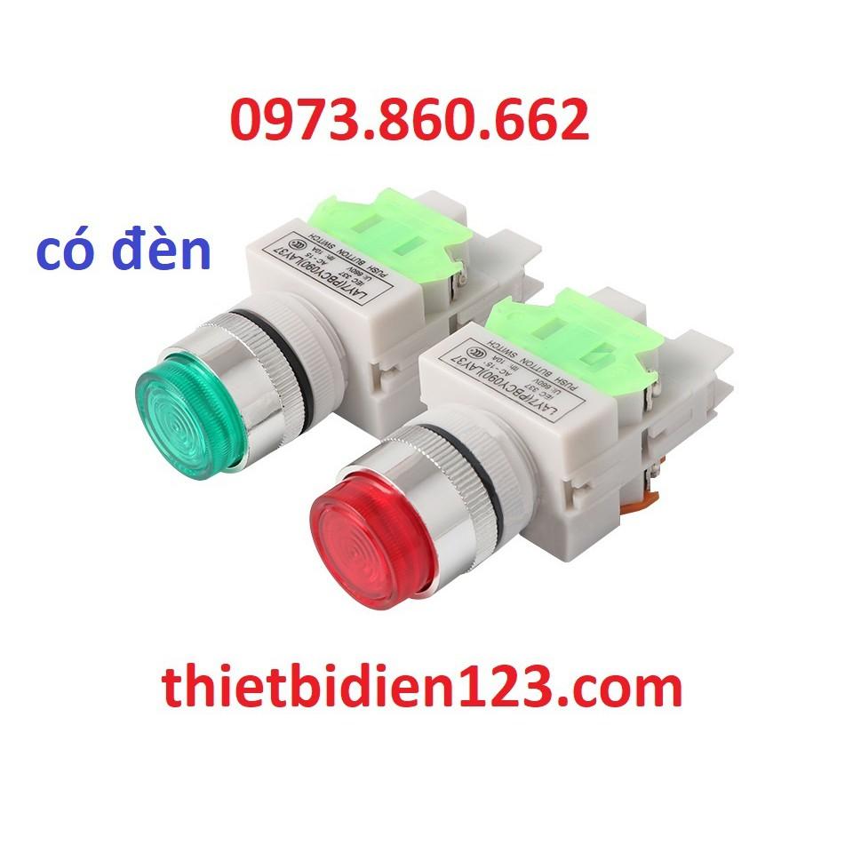 Nút ấn có đèn phi 22 LA37 220V