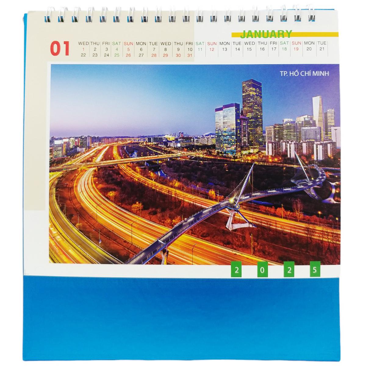 Lịch Bàn Chữ A 2025 - Phong Cảnh Việt Nam - 2025-VK