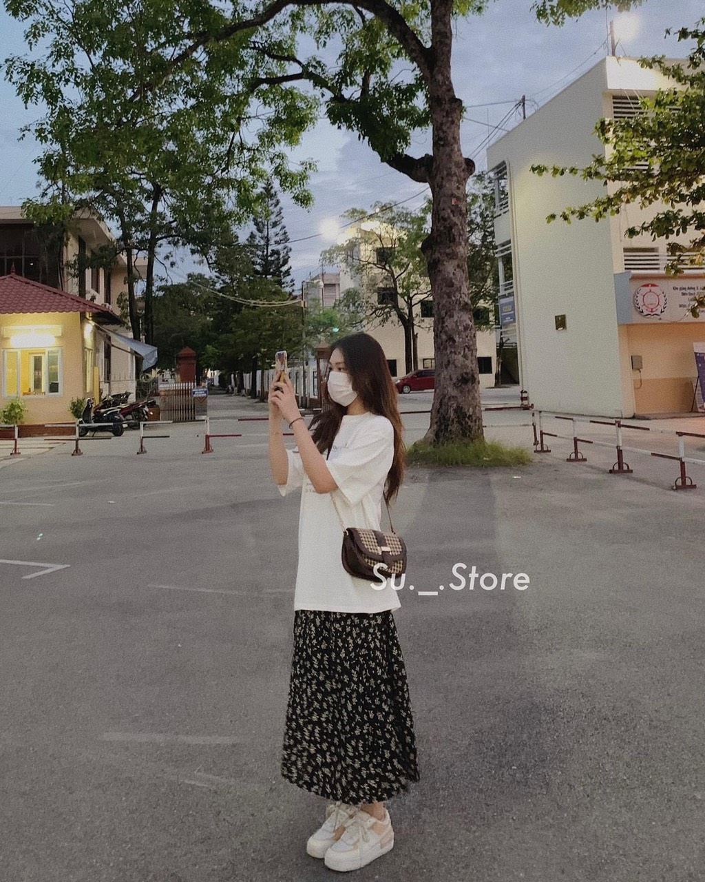 SET ÁO Thun + cv hoa nhí