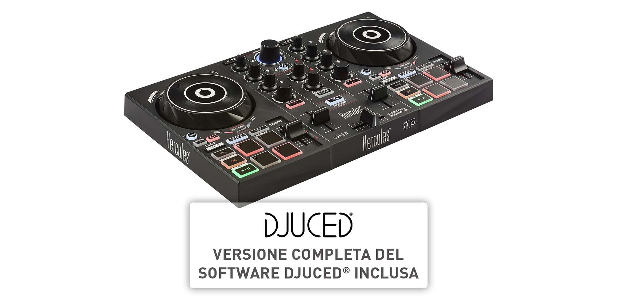 DJControl Inpulse 200 - bộ điều khiển bàn dj Hercules - HÀNG CHÍNH HÃNG