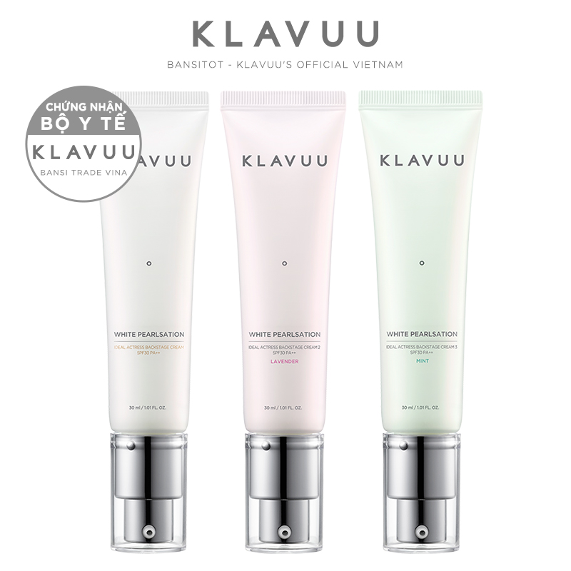 Kem lót Klavuu White Pearlsation Ideal Actress Backstage Cream 30g