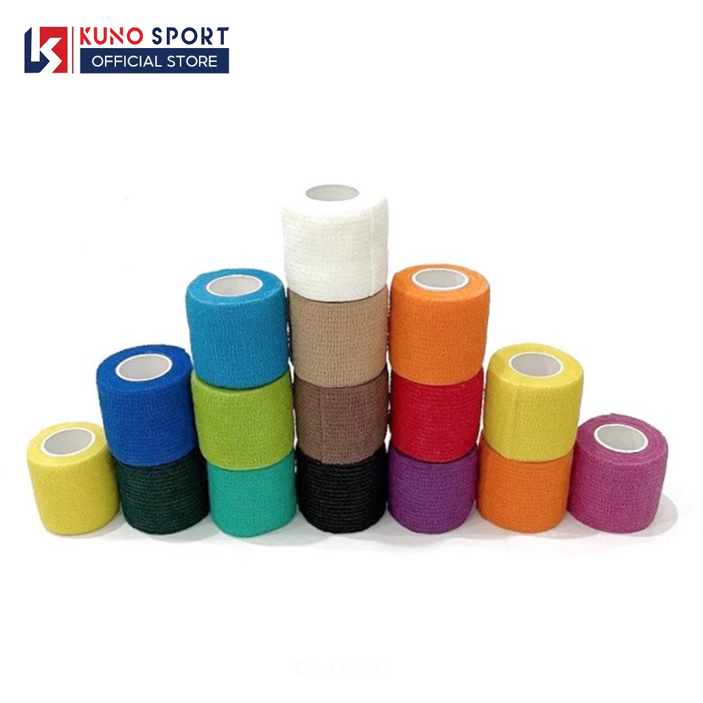 Băng Keo Thể Thao Tự Dính, Băng Keo Quấn Cổ Chân, Băng keo Quấn Cổ Tay KUNOSPORT Cho Các Bộ Môn Thể Thao