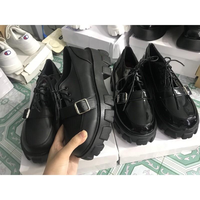 Giày bốt bôt boots thấp cổ ulzzang đế cao quai ngang cá tính (ảnh thật ở cuối