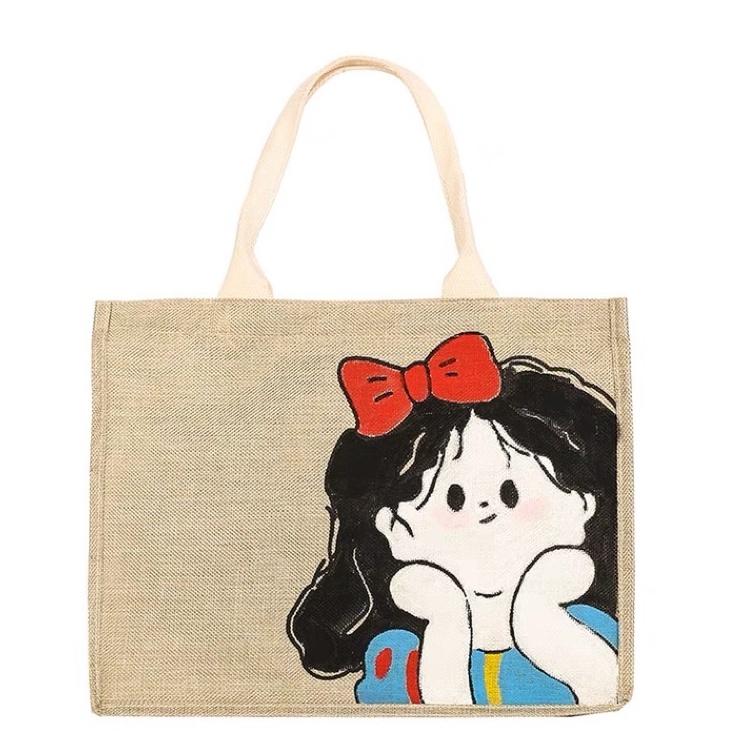 Túi tote handmade tự tô màu DIY, túi xách nữ cá tính đi chơi, đi biển, đi du lịch