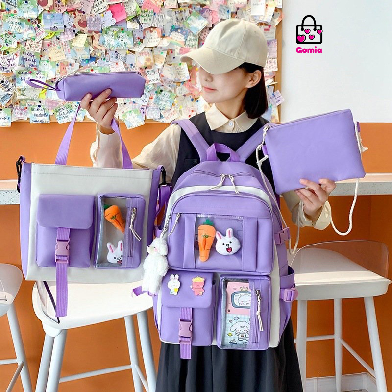 Balo chống nước phong cách Hàn Quốc Ulzzang trẻ trung năng động sành điệu đi học đi chơi GOMIA BL5072