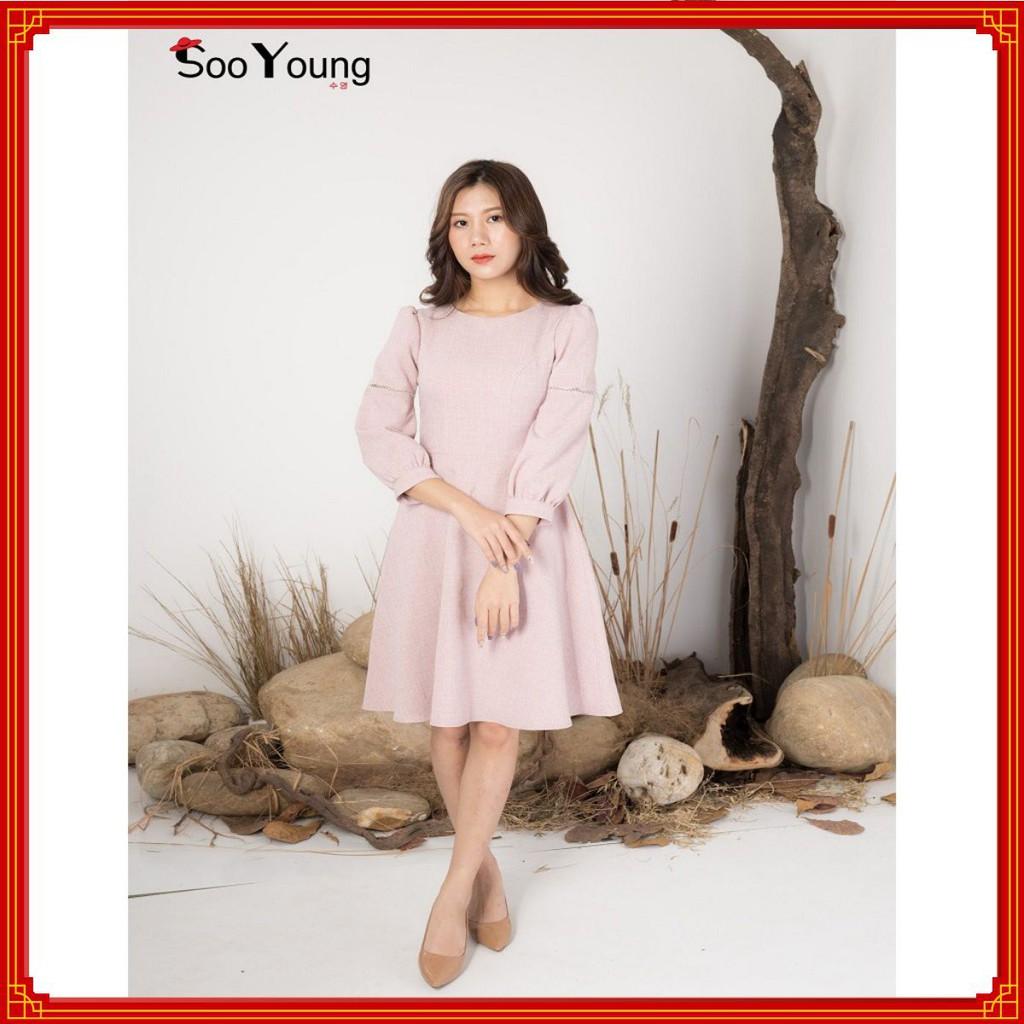Đầm hoa hồng bèo gấu lệch-D191219T-Sooyoung