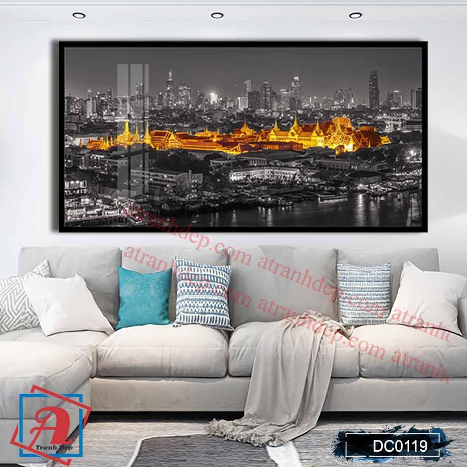 Tranh canvas treo tường Decor thành phố cách điệu – DC119