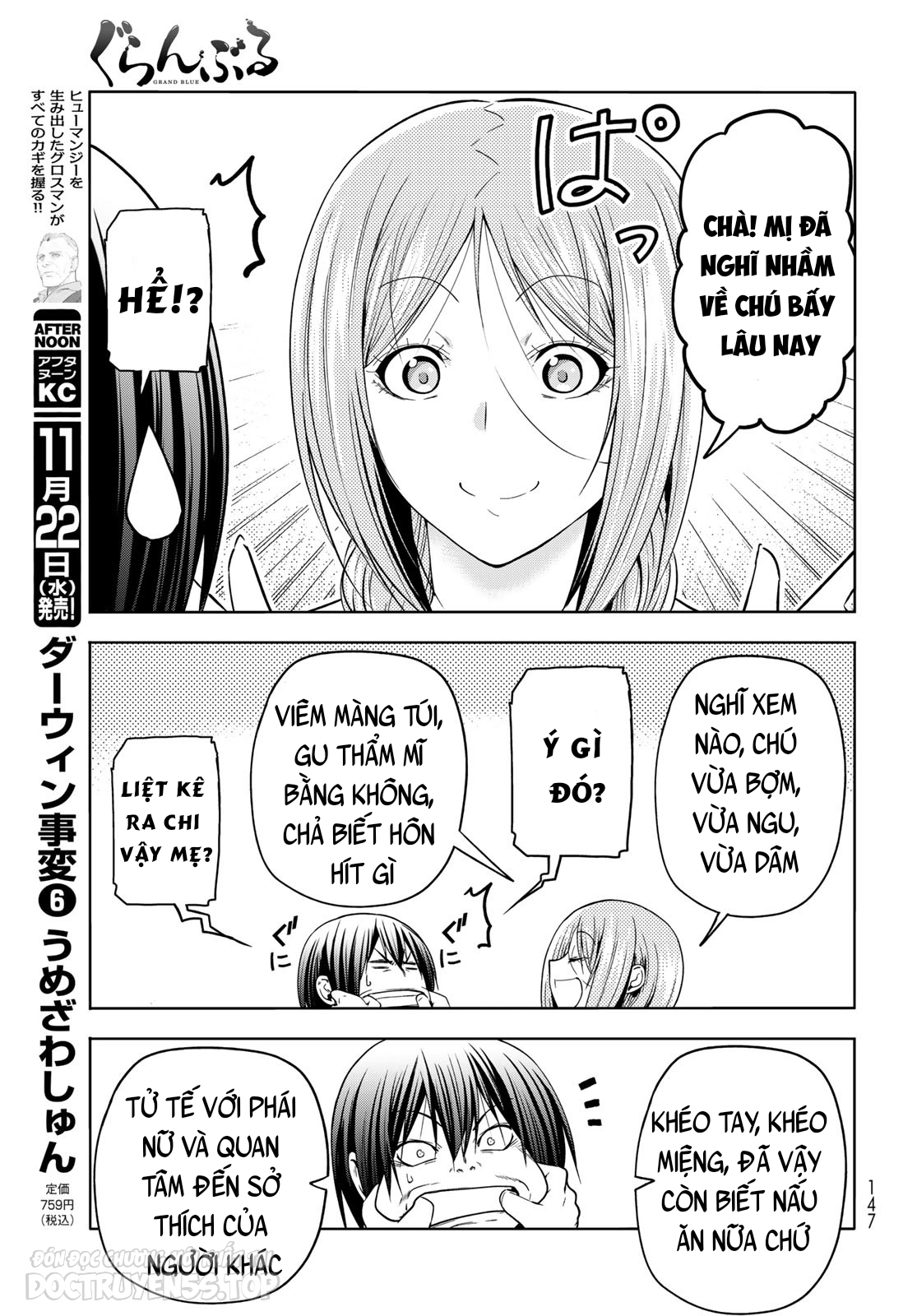 cô gái thích lặn - grand blue chapter 89 47