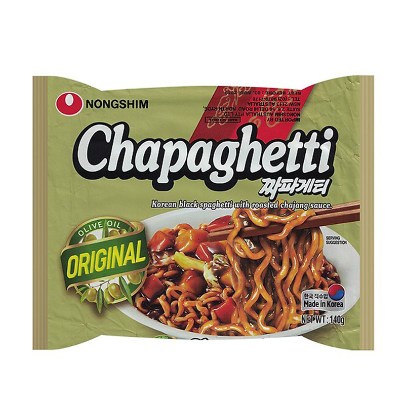 Bịch 5 Gói Mì Tương Đen Chapagetti Hàn Quốc (140 gram x 5 gói)