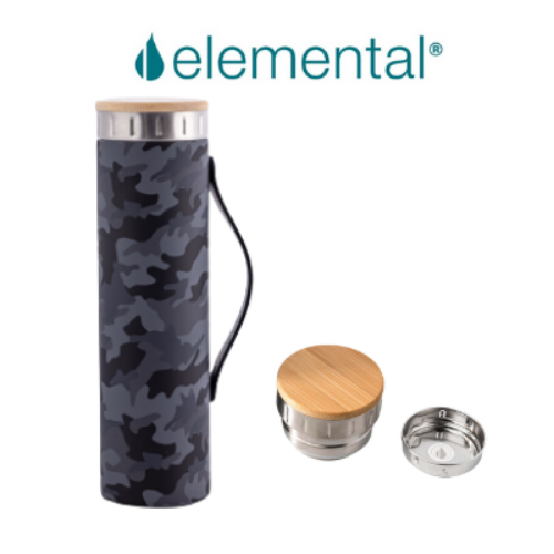 BÌNH GIỮ NHIỆT ELEMENTAL ICONIC MÀU ĐEN CAMO (590ML)