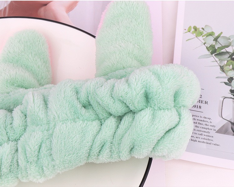 Băng đô vải nhung turban, bờm cài tóc hình tai thỏ dễ thương và bắt mắt BD17