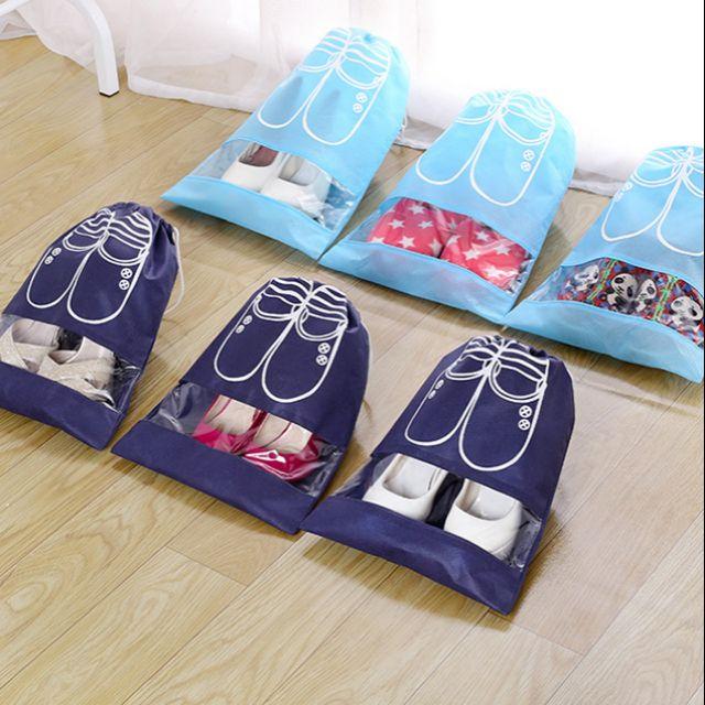 Túi đựng giày dây rút chống bụi- TÚI GIÀY DÂY RÚT