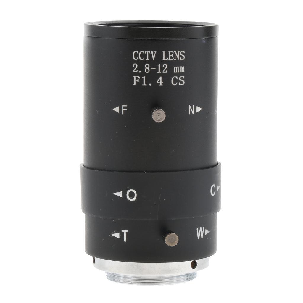 2.8mm-12mm 1/3" 4 Manual Iris  Lens CS Mount for Security  Camera