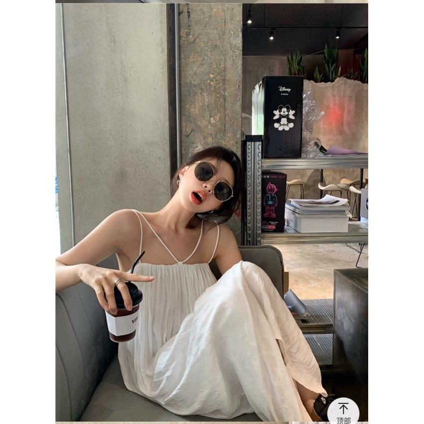 ĐẦM MAXI 2 DÂY XẾP LY NHẸ FORM RỘNG CỰC ĐÁNG IU LUN CÁC NÀNG ƠI