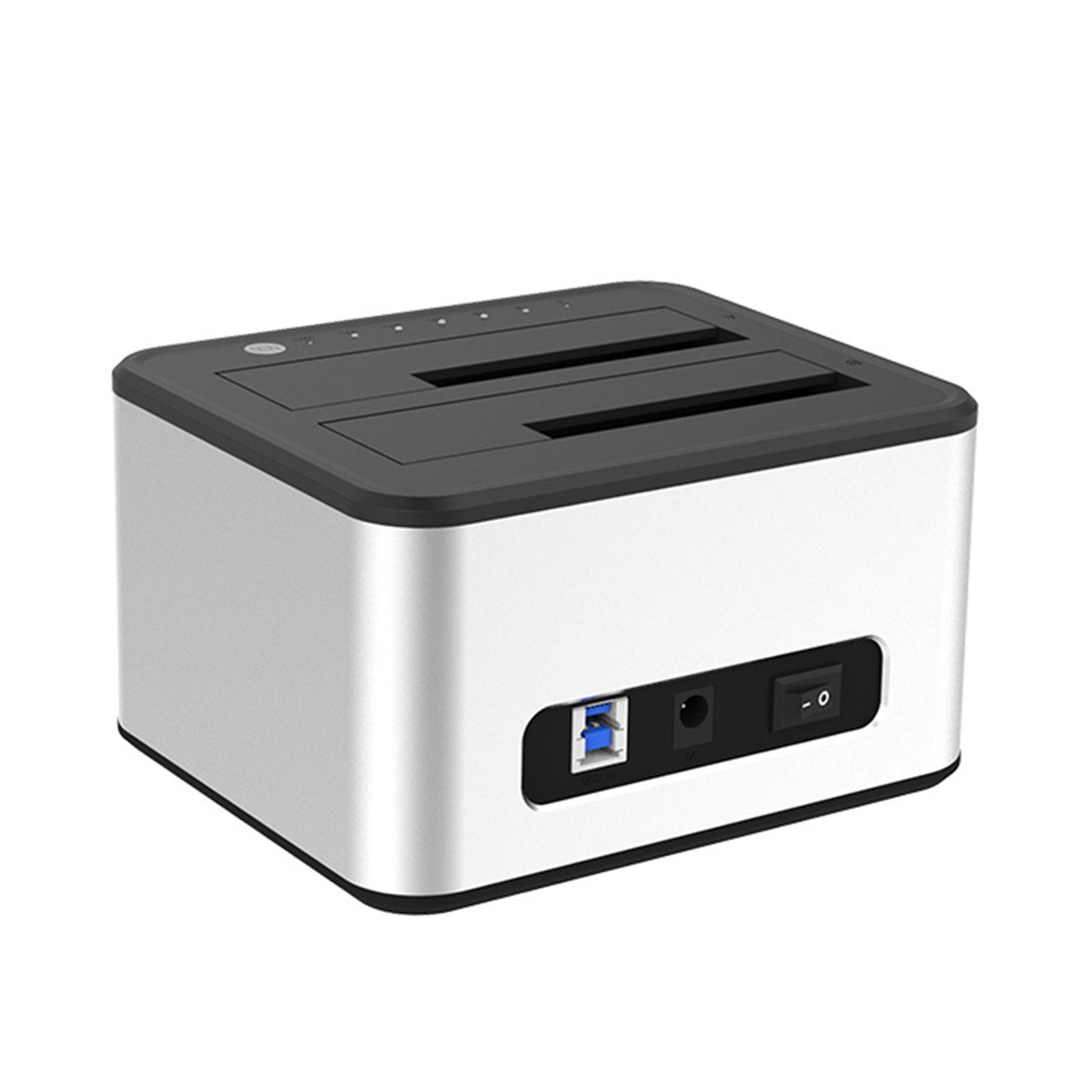 2.5" 3.5"   Docking Station USB3.0 Dual Bay Hard   UK Plug