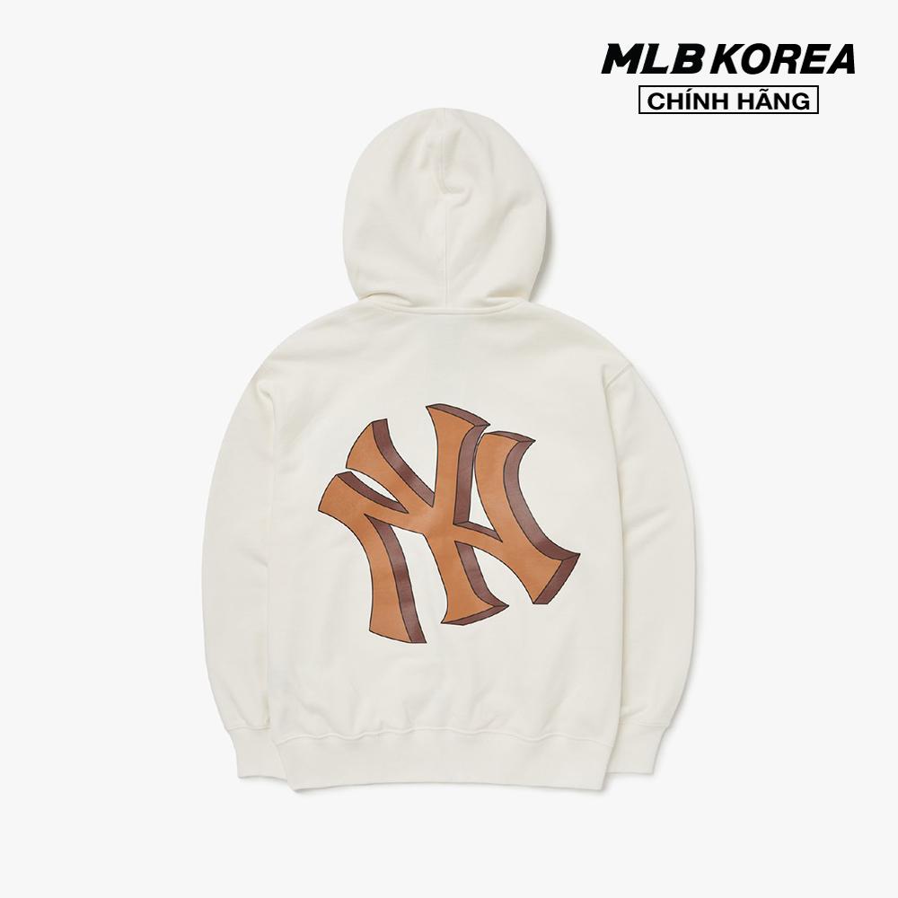 MLB - Áo hoodie tay dài phối mũ Basic Mego Logo Hood Zip Up 3ATRB0224