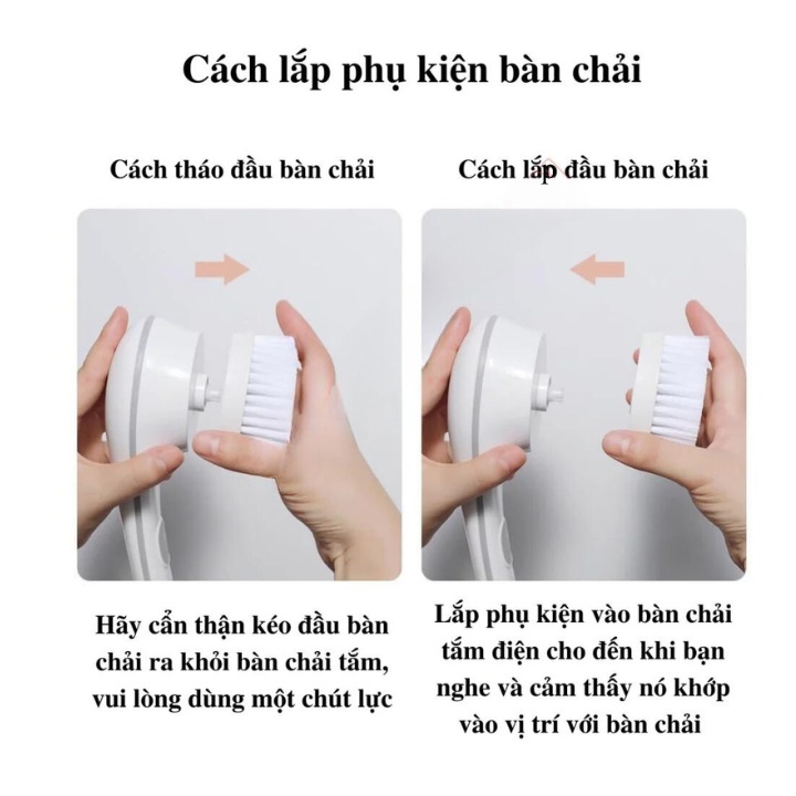 Bàn chải tắm điện Sothing Doco, tẩy tế bào chết, chăm sóc da cho nam nữ- Hàng chính hãng