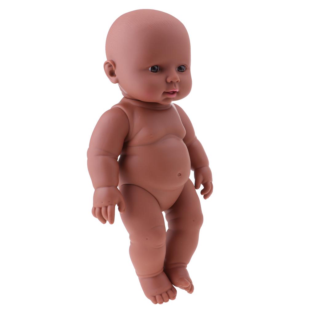 30cm Newborn Silicone Doll Vinyl Reborn Baby Girl Doll Toddler Sleeping Toy