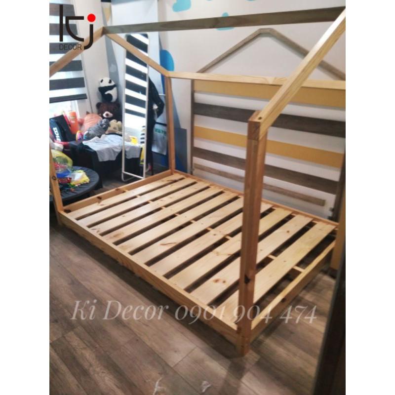 - GIƯỜNG CHO BÉ KI DECOR HÌNH NGÔI NHÀ XINH XẮN