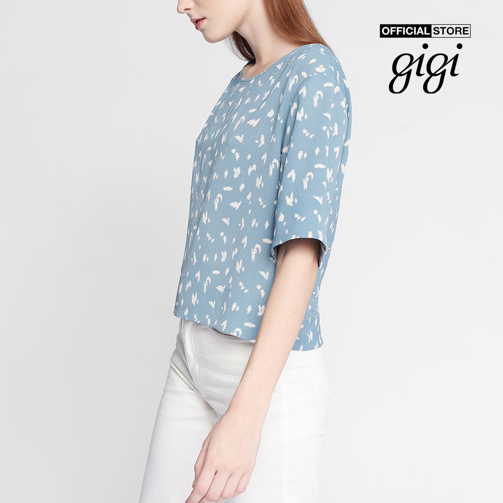 GIGI - Áo kiểu nữ phom suông tay ngắn Cut Out Back G11081202126