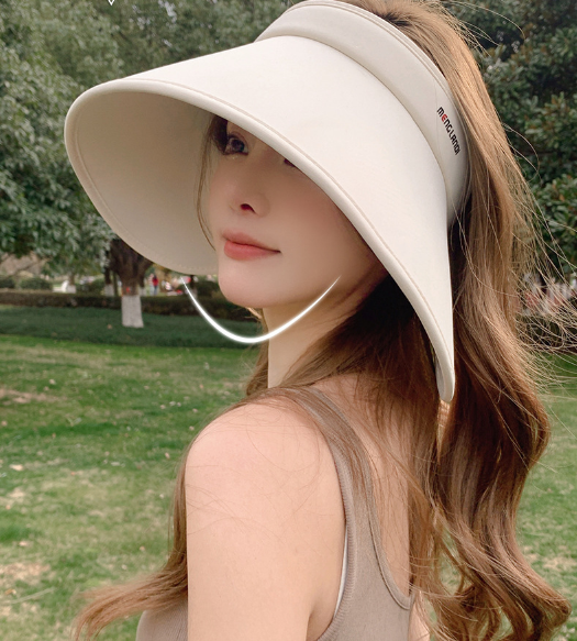 Hình ảnh Mũ rộng vành nửa đầu phong cách Hàn cao cấp, nón chống nắng chống tia cực tím mẫu mới