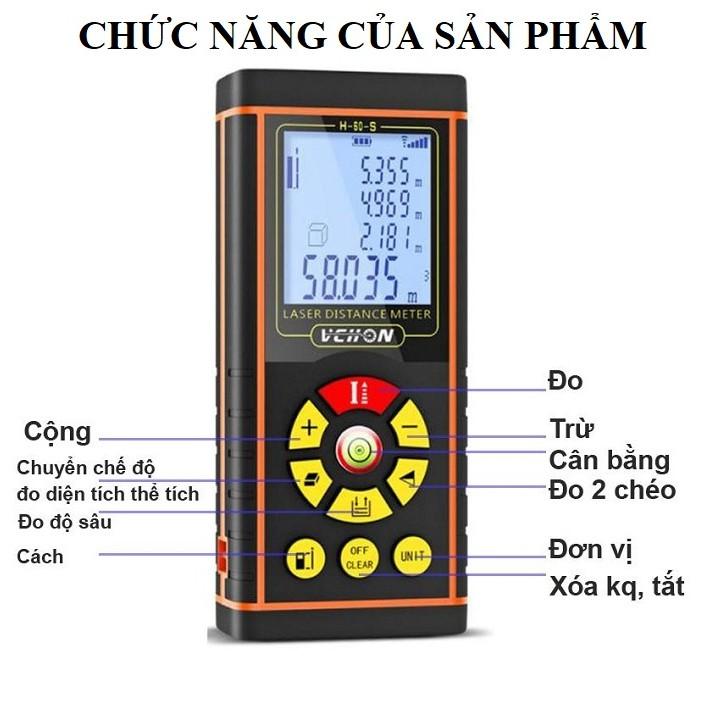 Thước đo khoảng cách laser,Thước đo khoảng cách bằng tia laser phạm vi 40m, Máy đo khoảng cách laser đa năng 206764