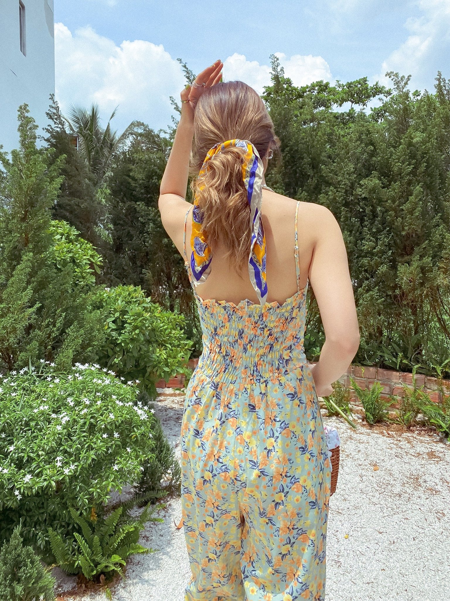 Jump dài hai dây hoạ tiết hoa Goro jump Gem Clothing SP060675