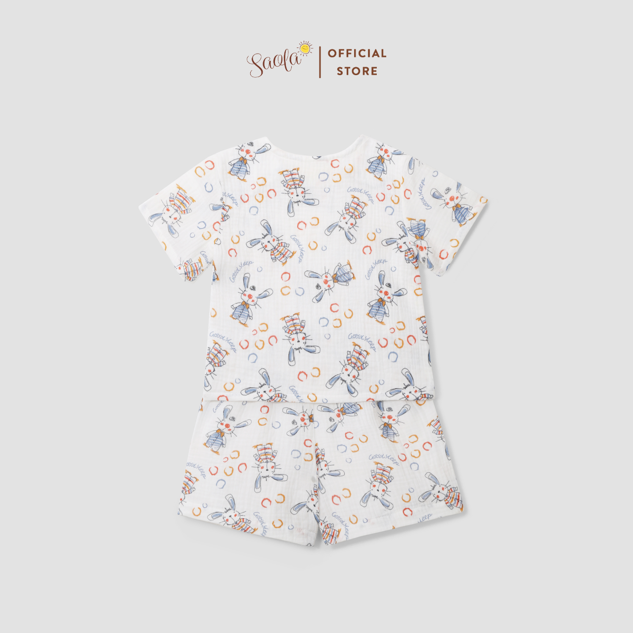 Bộ Áo Quần Cho Bé Trai/Gái Chất Liệu Muslin Thoáng Mát Mặc Hè-JETTIMO SET-SEM007-SAOLA KIDS CLOTHING