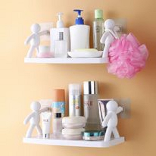 Kệ dán tường bằng nhựa hình người treo nhà tắm tiện lợi