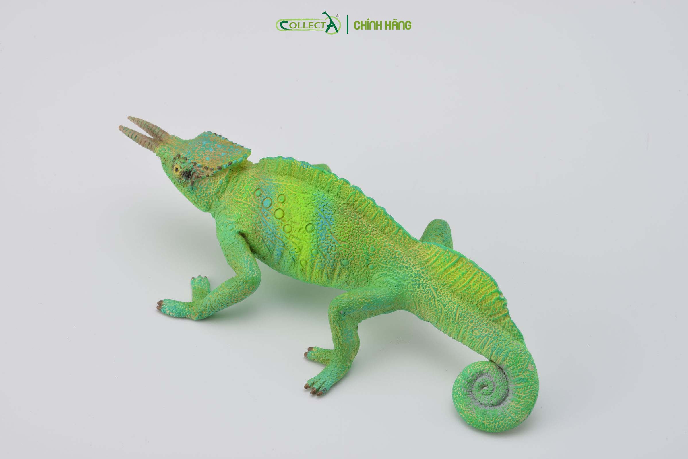 Mô hình thu nhỏ: Tắc Kè Cameroon Sailfin - Cameroon Sailfin Chameleon, hiệu: CollectA, mã HS 9653140[88805] -  Chất liệu an toàn cho trẻ - Hàng chính hãng