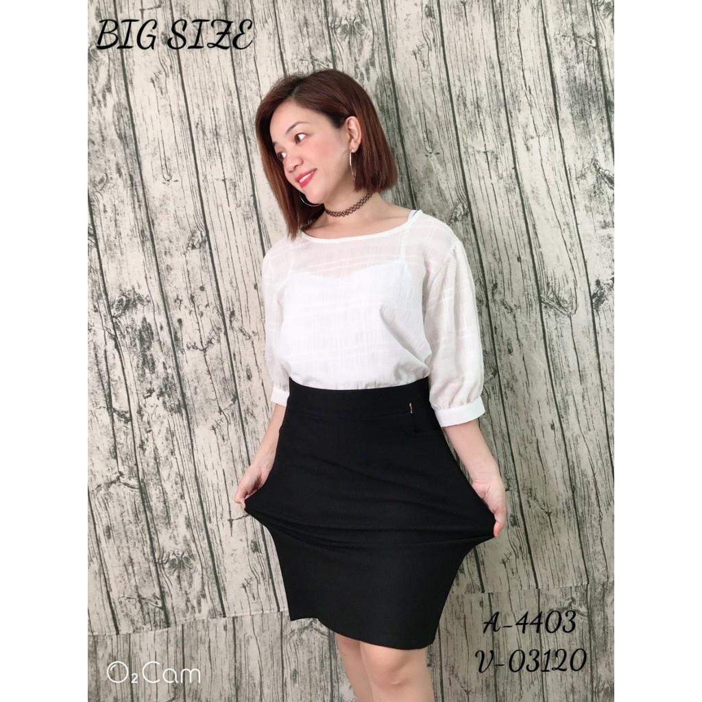 CHÂN VÁY BÚT CHÌ CÔNG SỞ XẺ TÀ SAU CÓ TÚI Ở 2 Bên có size XS đến BIG SIZE