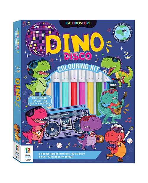 Kaleidoscope Dino Disco Colouring Kit